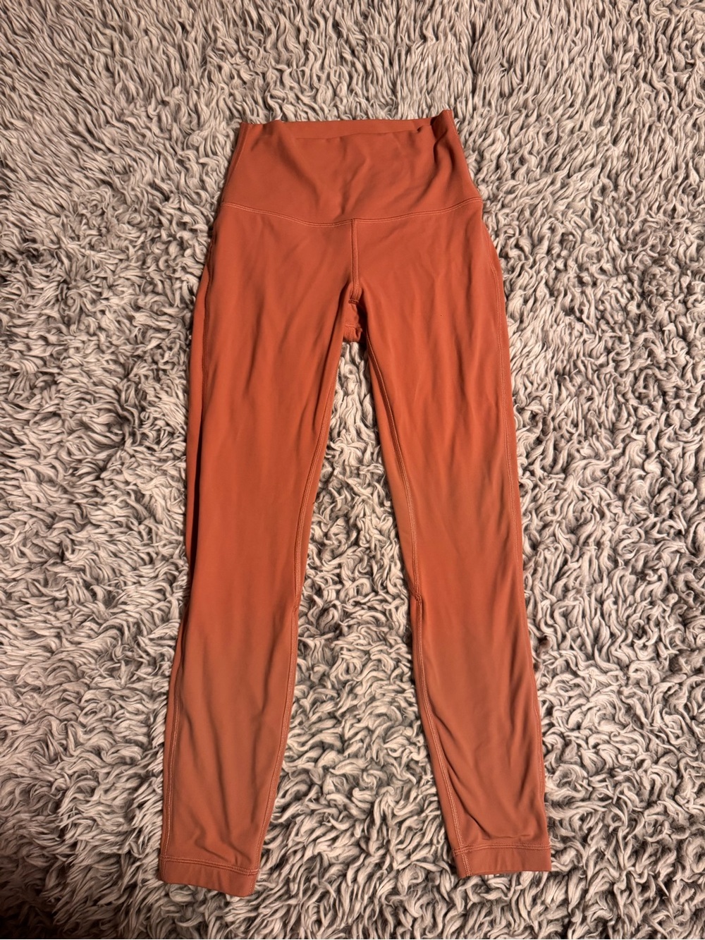 High-Waist Rust Orange Active Leggings